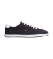 Tommy Hilfiger Navy canvas lace-up trainers