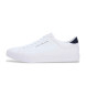 Tommy Hilfiger Zapatillas de lona con logo en relieve blanco