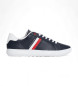 Tommy Hilfiger Skórzane trampki Cupsole w kolorze granatowym