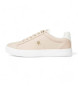 Tommy Hilfiger Essential TH Monogram leather shoes pink