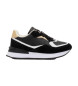 Tommy Hilfiger Lux Monogram Leather Sneakers black