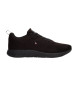 Tommy Hilfiger Signature black knitted trainers