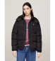 Tommy Jeans Abrigo Alaska acolchada repelente al agua negro