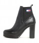 Tommy Jeans Essential ankle boots noir - Hauteur du talon 10cm