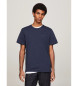 Tommy Jeans Marineblaues T-Shirt mit schmaler Passform