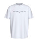 Tommy Jeans Rundhals-T-Shirt mit weißem Logo