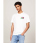 Tommy Jeans T-shirt med rund hals och vit logotyp på baksidan
