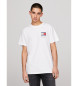 Tommy Jeans T-shirt slim essentiel avec logo blanc