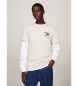 Tommy Jeans Essential T-shirt i slim fit med offwhite logo