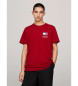 Tommy Jeans Essential T-shirt slim fit med rødt logo
