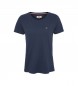 Tommy Jeans T-shirt con logo blu navy essenziale