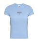 Tommy Jeans Essential Slim Logo T-shirt blå
