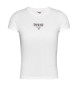 Tommy Jeans Essentieel Slim Logo T-shirt wit