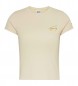 Tommy Jeans T-shirt Gold Signature bege