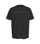 Tommy Jeans Logo-T-Shirt schwarz