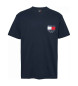 Tommy Jeans T-shirt con toppa blu scuro