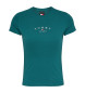 Tommy Jeans T-shirt slim verde Essential Logo2