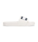 Tommy Jeans Witte teenslippers met logo