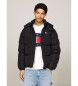 Tommy Jeans Alaska gesteppte Daunenjacke schwarz