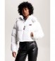 Tommy Jeans Pikowana kurtka z recyklingu Alaska biała