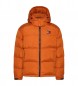 Tommy Jeans Jacket Alaska casual quilted hooded jacket orange