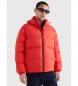Tommy Jeans Recycled down jacket with hood red