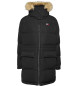 Tommy Jeans Alaska lange gesteppte Daunenjacke schwarz