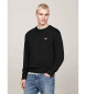 Tommy Jeans Maglione in lana con toppa Tommy nera