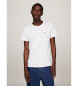 Tommy Jeans Pack of 2 white, navy knitted T-shirts