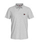 Tommy Jeans Poloshirt in normaler Passform mit grauem Tommy-Patch