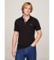 Tommy Jeans Polo en pur coton noir, coupe slim