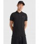 Tommy Jeans Pure Cotton Slim Polo shirt sort