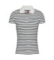 Tommy Jeans Polo slim Essential  blanco, marino