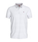 Tommy Jeans Polo bianca slim con logo
