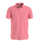 Tommy Jeans Polo rosa slim con logo