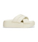 Tommy Jeans Beige gewatteerde plateausandalen met bandjes