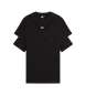 Tommy Jeans Sæt med 2 ekstra tynde strikkede T-shirts, sort