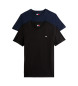 Tommy Jeans Set de dos camisetas extra slim negro, azul