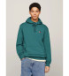 Tommy Jeans Sudadera Badge con Capucha verde