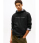 Tommy Jeans Sweatshirt com capuz e bolso canguru preto