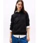 Tommy Jeans Sweatshirt mit Kapuze und linearem Logo schwarz