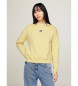 Tommy Jeans Sudadera Holgada con Pache amarillo