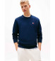 Tommy Jeans Tommy blue plush sweatshirt with Tommy patch 