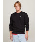 Tommy Jeans Zwarte fleece sweater