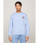 Tommy Jeans Essentiell sweatshirt med blå logotyp