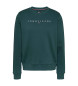 Tommy Jeans Felpa girocollo Essential con logo verde