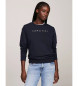 Tommy Jeans Felpa lineare blu scuro