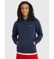 Tommy Jeans Regular Hooded Sweatshirt met Fleecevoering blauw
