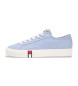 Tommy Jeans Archive canvas trainers with blue logo