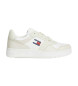 Tommy Jeans Essential Retro Basket Leather Sneakers branco